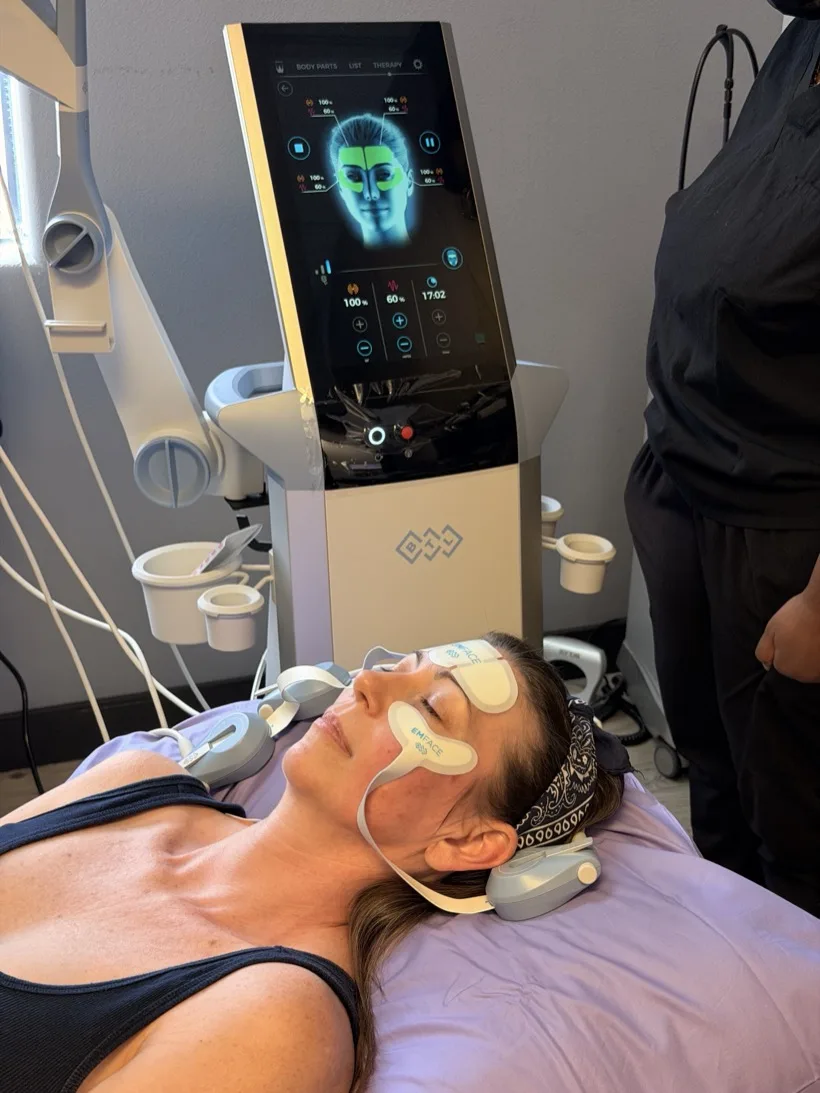 EMFACE treatment session at Smiles by Goh